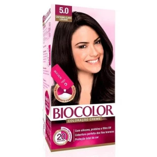 COLORAÇÃO BIOCOLOR - 5.0 - CASTANHO CLARO LUXUOSO