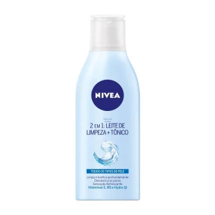 LOÇÃO FACIAL NÍVEA 200ML LEITE DE LIMPEZA + TÔNICO -  2 EM 1