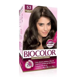 COLORAÇÃO BIOCOLOR - 5.3 - CASTANHO CLARO DOURADO