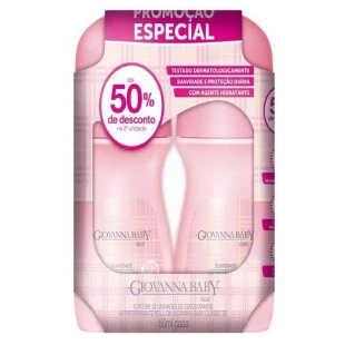 KIT DESODORANTE ROLL-ON GIOVANNA BABY CLASSIC - 2 UNIDADES