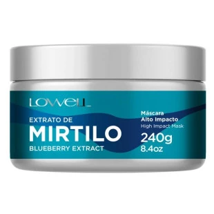MASCARA CAPILAR LOWELL 240G - EXTRATO DE MIRTILO