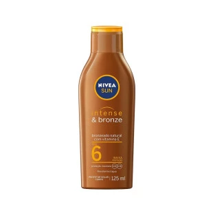 LOÇÃO BRONZEADORA NÍVEA 125ML INTENSE & BRONZE - FPS 6