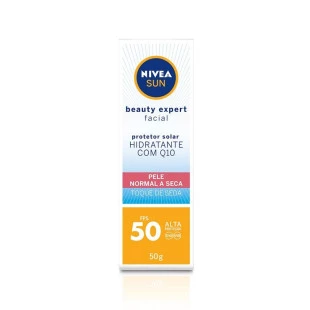 PROTETOR SOLAR FACIAL NÍVEA 50G - BEAUTY EXPERT - PELE NORMAL - FPS 50
