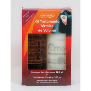 KIT KAMIRAS ÔMEGA ZERO 120ML - SHAMPOO + TRATAMENTO TÉRMICO