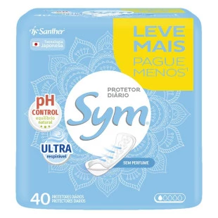 PROTETOR DIÁRIO SYM 40UN - SEM PERFUME