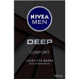 LOÇÃO PÓS BARBA NÍVEA MEN 100ML - DEEP BLACK COMFORT