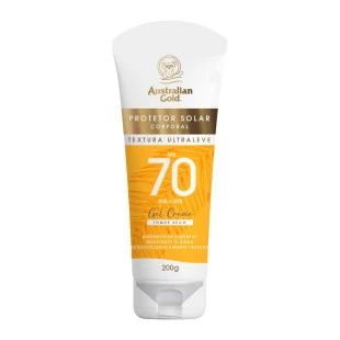 PROTETOR SOLAR COPORAL AUSTRALIAN GOLD 200G FPS 70 GEL CREME