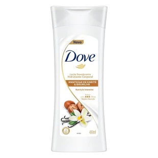 HIDRATANTE CORPORAL DOVE 400ML - MANTEIGA DE KARITÉ E BAUNILHA