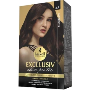 COLORAÇÃO HASKELL EXCLLUSIV COLOR PRATIC - 6.7 CHOCOLATE