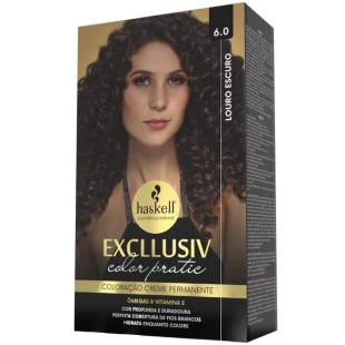 COLORAÇÃO HASKELL EXCLLUSIV COLOR PRATIC - 6.0 LOURO ESCURO