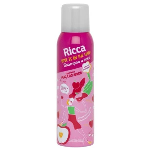 SHAMPOO A SECO RICCA 150ML - MAÇA DO AMOR