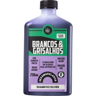 SHAMPOO LOLA COSMETICS 250ML - BRANCOS E GRISALHOS DESAMARELADOR - SILVER