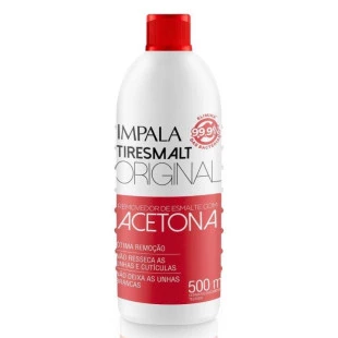 REMOVEDOR DE ESMALTE IMPALA 500ML ACETONA - ORIGINAL