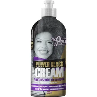 CREME PARA PENTEAR SOUL POWER 500ML TEXTURIZADOR DE CRESPOS - POWER BLACK