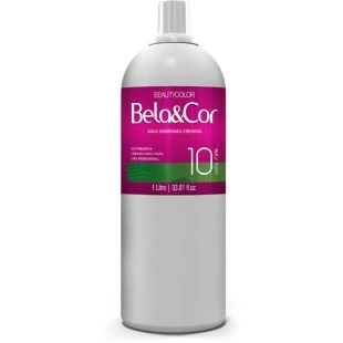 ÁGUA OXIGENADA BELA E COR 1 LITRO - 10 VOLUMES