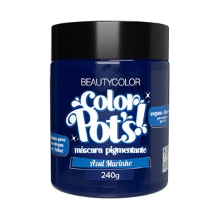 MÁSCARA PIGMENTANTE BEAUTYCOLOR 240G - COLOR POTS - AZUL MARINHO