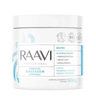 CREME DE MASSAGEM RAAVI 500G - NEUTRO