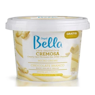 CERA DEPIL BELLA 200G MICROONDAS - CHOCOLATE BRANCO