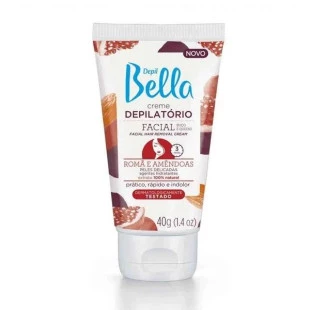 CREME DEPILATÓRIO DEPIL BELLA 40G FACIAL - ROMÃ E AMÊNDOAS