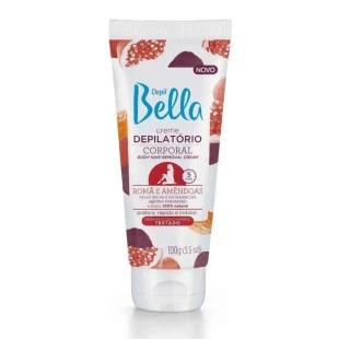 CREME DEPILATÓRIO DEPIL BELLA 100G CORPORAL - ROMÃ E AMÊNDOAS