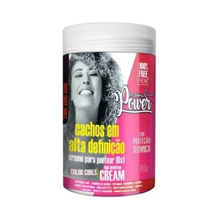 CREME PARA PENTEAR SOUL POWER 800G COLOR CURLS HIGH DEFINITION CREAM 10X1