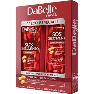KIT DABELLE SOS CRESCIMENTO - SHAMPOO 250ML + CONDICIONADOR 200ML