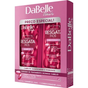 KIT DABELLE RESGATA FIOS - SHAMPOO 250ML + CONDICIONADOR 200ML