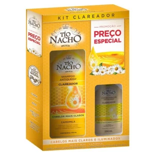 KIT TIO NACHO CLAREADOR - SHAMPOO 415ML + CONDICIONADOR 200ML