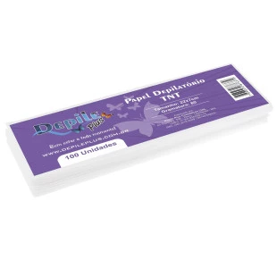 PAPEL PARA DEPILAÇÃO DEPILE PLUS - 100 UNIDADES - TECIDO TNT
