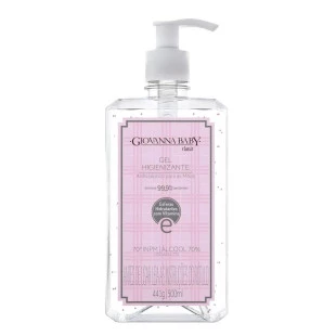 ÁLCOOL EM GEL HIGIENIZANTE GIOVANNA BABY 500ML - ROSA CLARO
