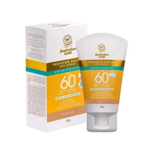PROTETOR SOLAR FACIAL AUSTRALIAN GOLD 40G - FPS 60 - COR 2