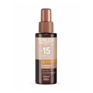 LOÇÃO BRONZEADORA SUNLESS 120ML - CREME FPS 15