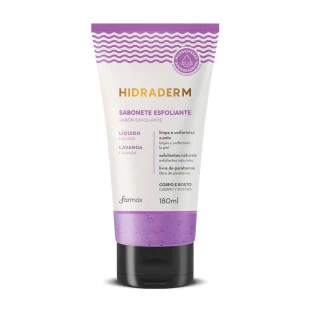 SABONETE LÍQUIDO ESFOLIANTE HIDRADERM 180ML - LAVANDA