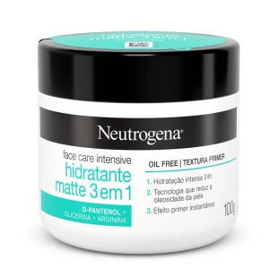 CREME FACIAL NEUTROGENA 100G - ANTISSINAIS HIDRATANTE MATTE 3 EM 1