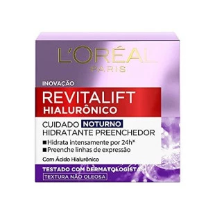 HIDRATANTE FACIAL LORÉAL 49G - REVITALIFT HIALURONICO - NOTURNO