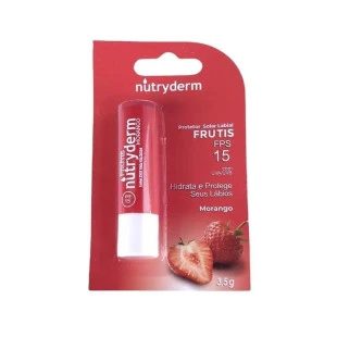 PROTETOR LABIAL NUTRYDERM FPS15 FRUTIS - MORANGO