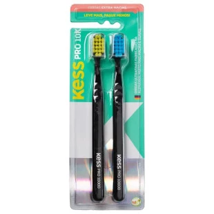 ESCOVA DENTAL KESS - PRO 10K - EXTRA MACIA - 2 UNIDADES