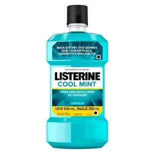 ENXAGUANTE BUCAL LISTERINE 500ML - COOL MINT