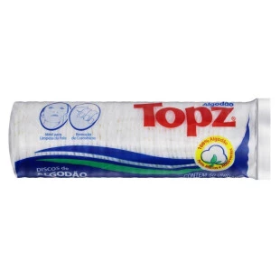 ALGODÃO HIDRÓFILO TOPZ 50 UNIDADES - DISCO REDONDO