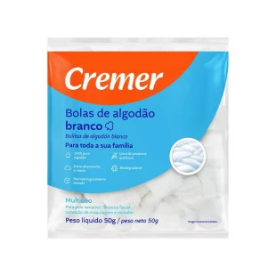 ALGODÃO HIDROFILO CREMER 50G - BOLA