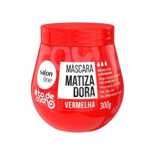 MÁSCARA CAPILAR MATIZADORA SALON LINE 300G - #TODECACHO - VERMELHA