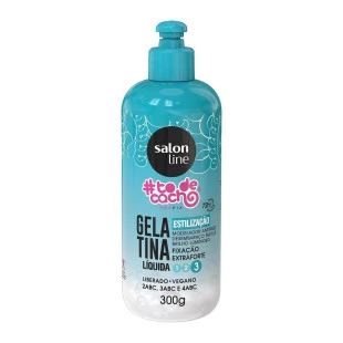 GELATINA SALON LINE 300G LÍQUIDA - #TODECACHO - FIXAÇÃO EXTRA FORTE 3