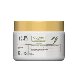 MÁSCARA CAPILAR FELPS 300G - QUIABO XBTX - PÓS PROGRESSIVA