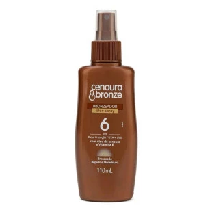 ÓLEO BRONZEADOR CENOURA E BRONZE 110ML - FPS 6