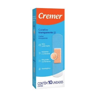 CURATIVO CREMER 10 UNIDADES - TRANSPARENTE