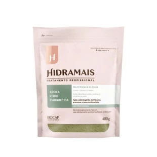 ARGILA EM PO ENRIQUECIDA HIDRAMAIS 400G - VERDE - CORPORAL E FACIAL