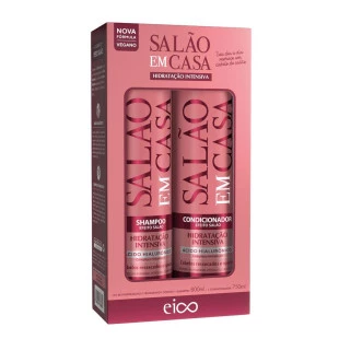 KIT EICO SALÃO EM CASA - HIDRATAÇÃO INTENSIVA - SHAMPOO 800ML + CONDICIONADOR 750ML