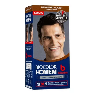 TONALIZANTE BOZZANO BIOCOLOR HOMEM - CASTANHO CLARO