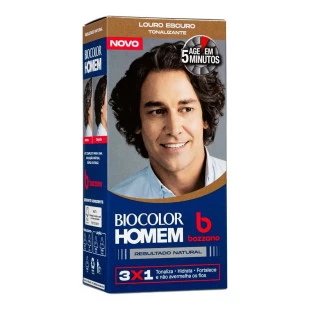 TONALIZANTE BOZZANO BIOCOLOR HOMEM - LOURO ESCURO