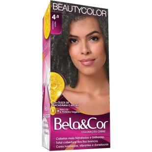 COLORAÇÃO BELA E COR KIT 4.0 - CASTANHO MÉDIO